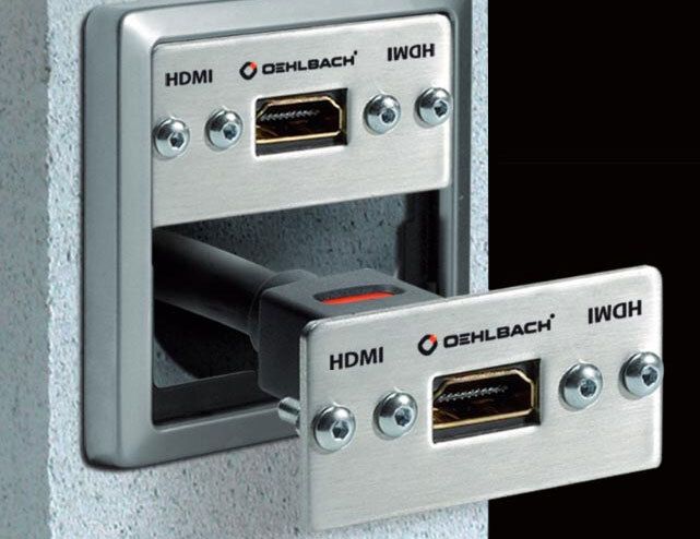 Eine der vielen Oehlbach-Innovationen: HDMI-Einbau-Buchse