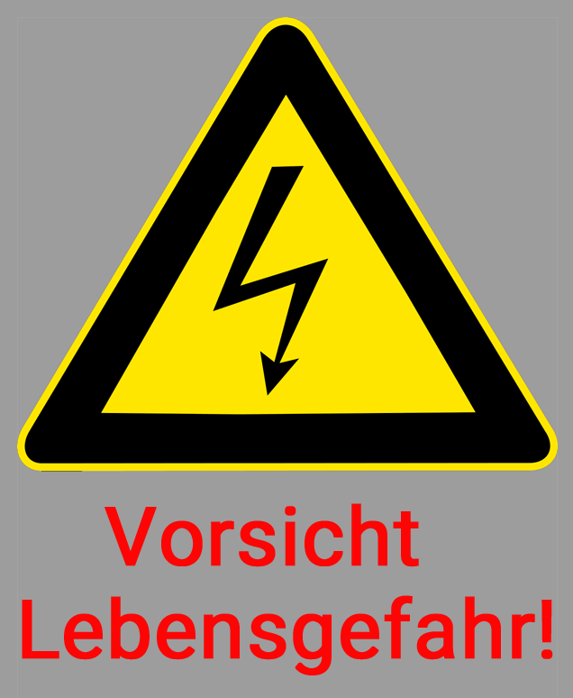 Warnhinweis: Lassen Sie alle Arbeiten an Ihrem Sicherungskasten nur von einem Elektromeister ausführen.