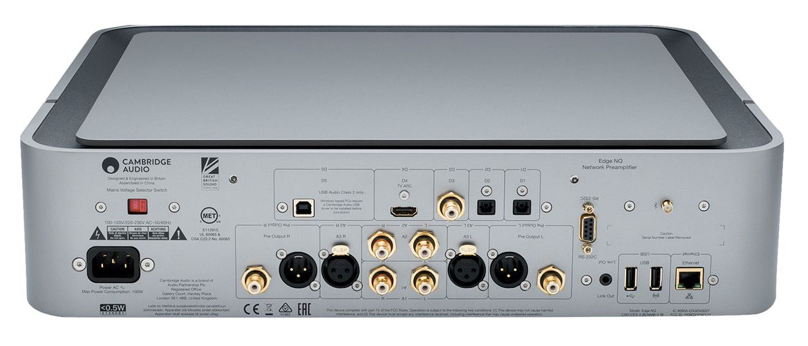 Cambridge Audio Edge NQ - Rückansicht