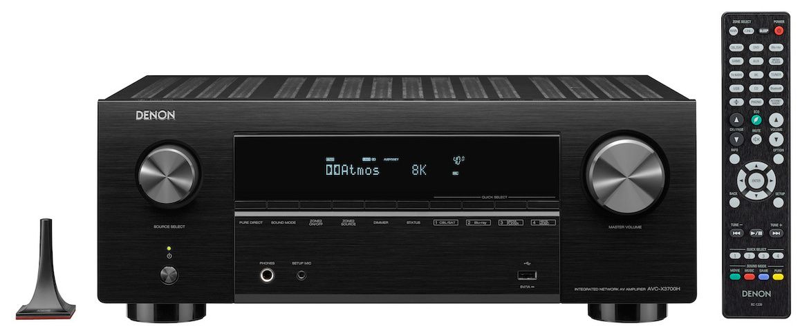 Denon AV-Verstärker AVC-X3700H mit FB und Einmessmikrofon