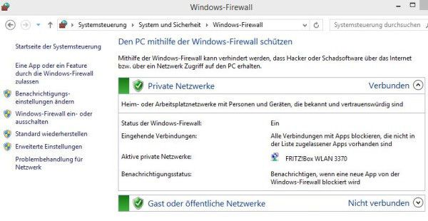 Konfiguration der Windows-Firewall