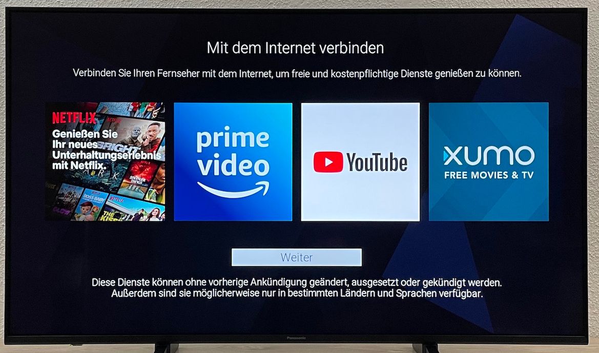 Netzwerk- und Internetverbindungen nötig für smarte Funktionen