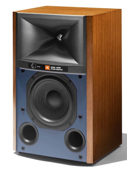 JBL 4309 in Walnuss seitlich gedreht