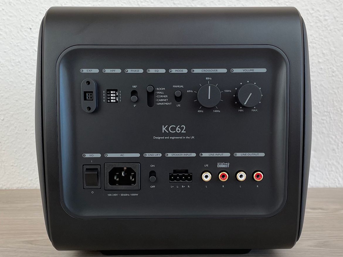 KEF KC 62 Subwoofer: Rückansicht