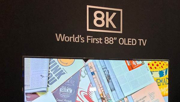 8K OLED Displaygrößen