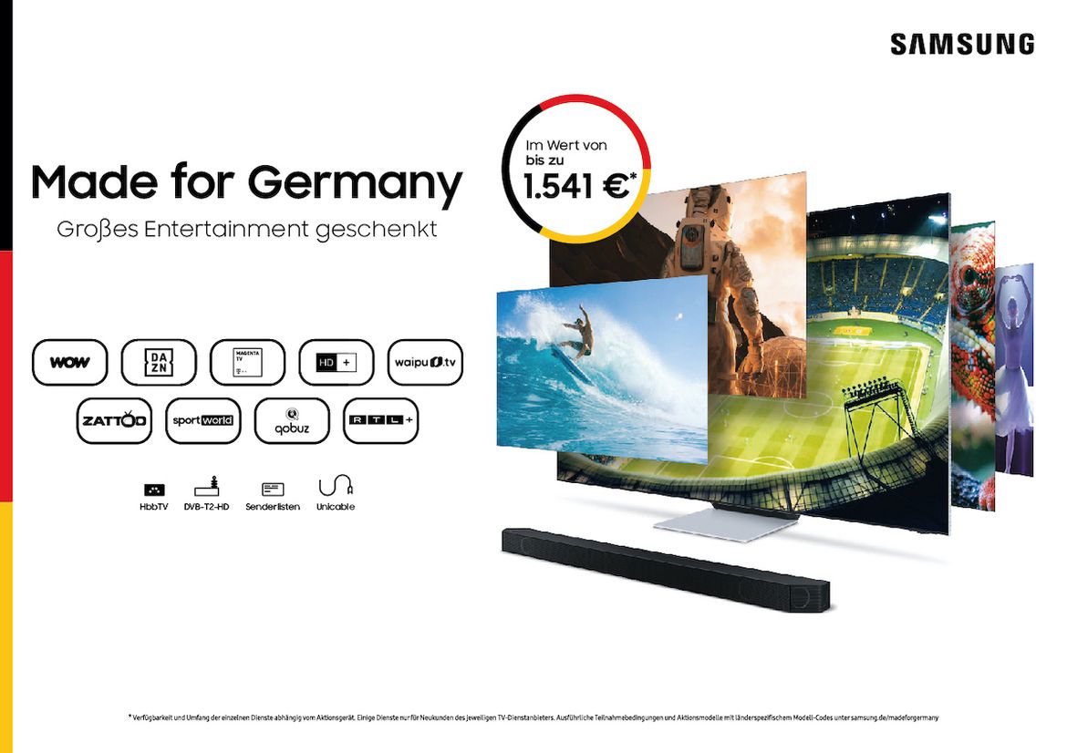 Samsung „Made for Germany“ TV-/ Soundbar-Aktion 2022