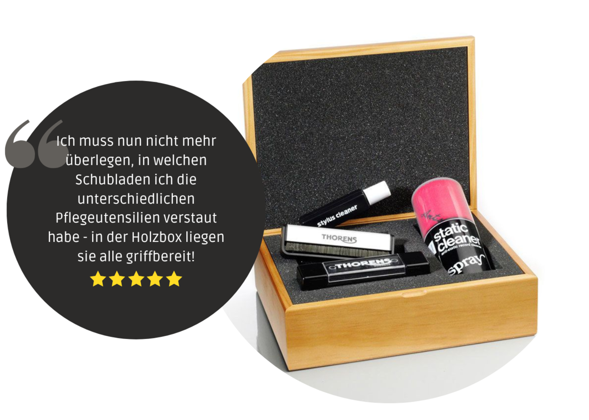 Kundenbewertung für das Thorens Reinigungs-Set