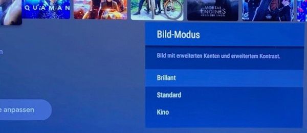 Video-EQs bei Sony TVs