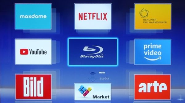 Vorinstallierte Apps - Netflix, Maxdome, YouTube, Prime Video etc.