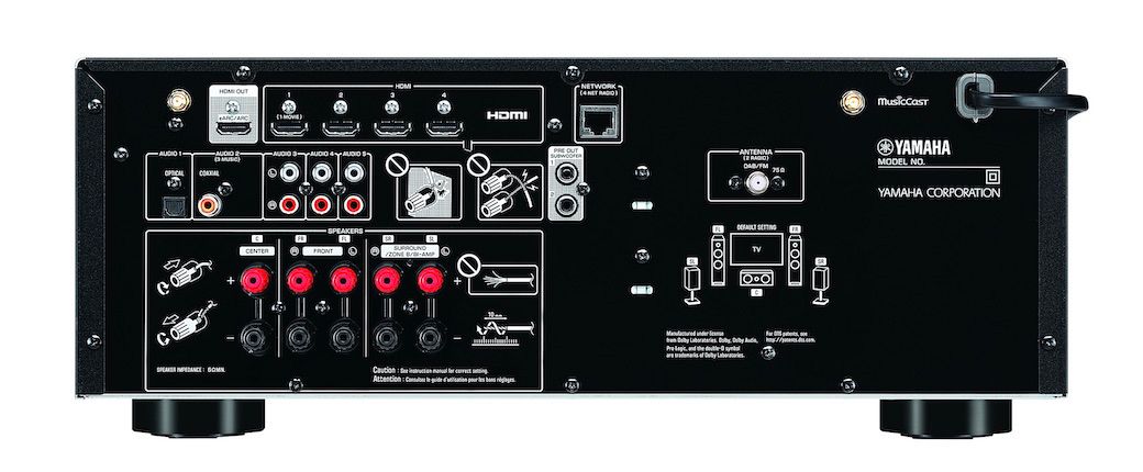 Yamaha RX-V4A - Rückansicht