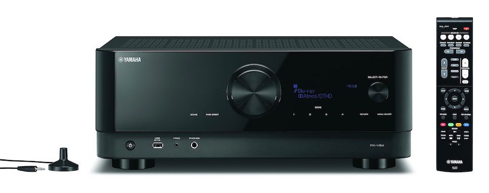 Yamaha RX-V6A - AV-Receiver mit Messmikrofon und Fernbedienung