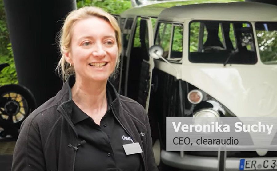 Veronika Suchy auf der 45-Jahr-Feier von Clearaudio