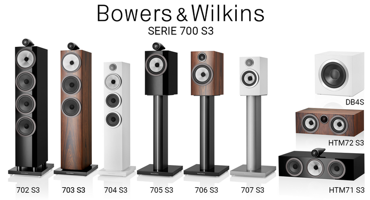 Bowers &amp; Wilkins alle Modelle der 700er Serie S3