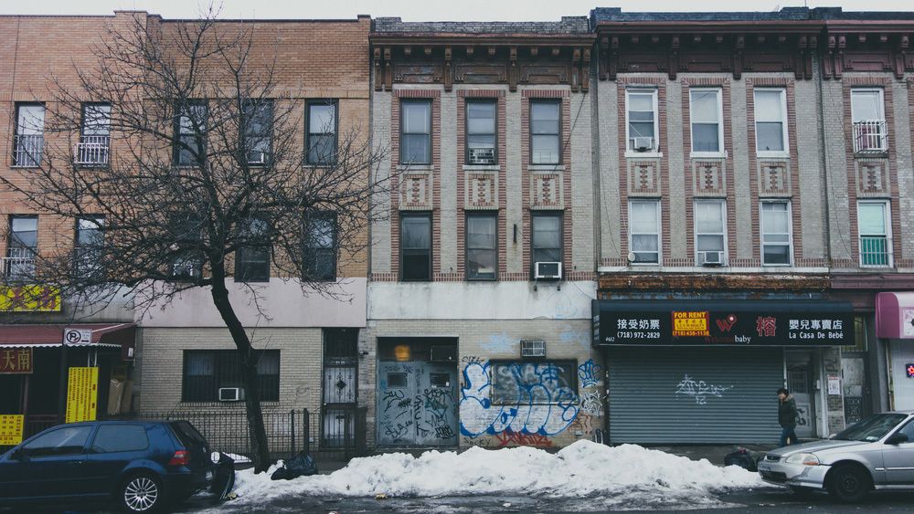 In diesem Gebäude in Brooklyn wurde Grado 1953 gegründet und residiert dort bis heute (Stand 2019).