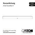 Canton Smart Soundbar 9 Kurzanleitung