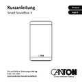 Kurzanleitung der Canton Smart Soundbox 3