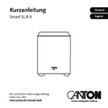 Canton Smart Sub 8 Kurzanleitung