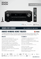 Datenblatt des Denon AVR-X2600H in Englisch