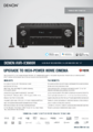 Datenblatt des Denon AVR-X3600H in Englisch