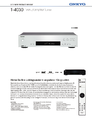 Datenblatt des Onkyo T-4030