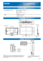 Abmessungsdatenblatt des Panasonic TX-40EXW735