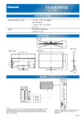 Abmessungsdatenblatt des Panasonic TX-50EXW735