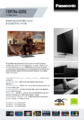 Produktdatenblatt der Panasonic FXW784 Fernseher