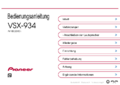 Hier kommen Sie zur Gebrauchsanleitung des Pioneer VSX-934