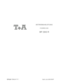 Die Bedienungsanleitung des T+A MP 2500 R als PDF Datei