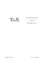 Die Bedienungsanleitung  des T+A MP 2000 R MK II als PDF Datei