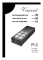 Bedienungsanleitung der Vincent Netzleiste PF-2