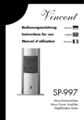 Vincent SP-997 Bedienungsanleitung