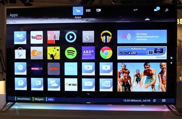 Der Philips-TV läuft unter Android