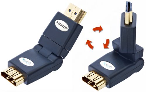 Inakustik Premium HDMI Winkeladapter 360Grad schwenkbar