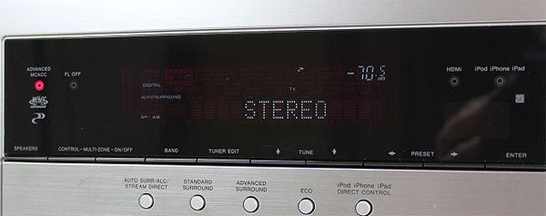 Display des Pioneer VSX-923