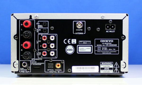 Onkyo CR555DAB-Rueckseite