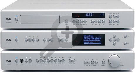 T+A Anlage bestehend aus Vollverstärker PA 1260 R, Netzwerk-Receiver MP 1260 R und CD-Player CD 1260R